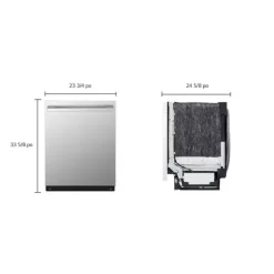 LG STUDIO Dishwasher Built-In 24" 40dB - SDWB24S3 Stainless Steel