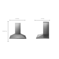 LG STUDIO Hood Wall Mount 30" , 600 CFM - LSHD3080ST Stainless Steel Hot