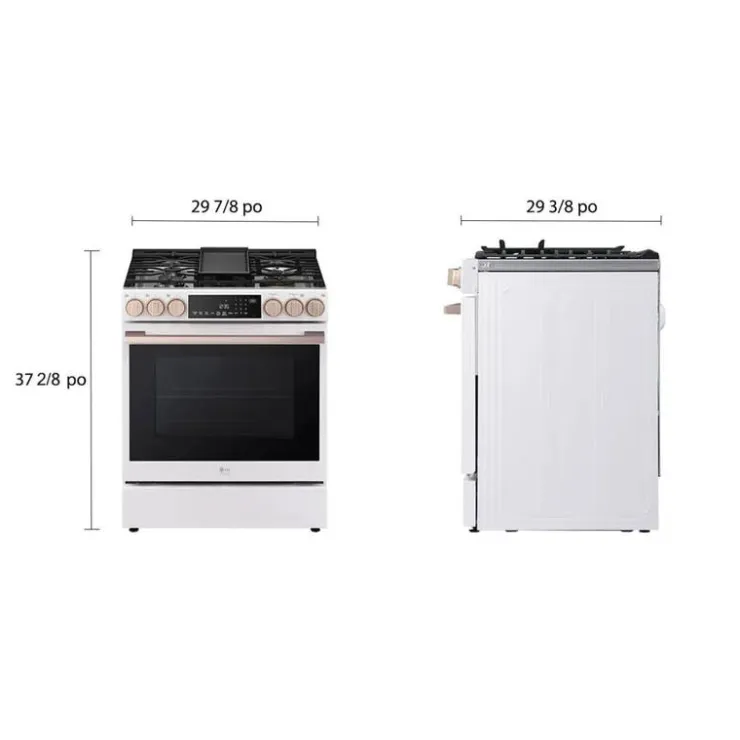 LG STUDIO Range 30" Electric Induction - LSIS6338NE White