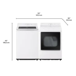 LG Washer & Dryer Kit, , Top-Load - WT8205-DLE White Discount