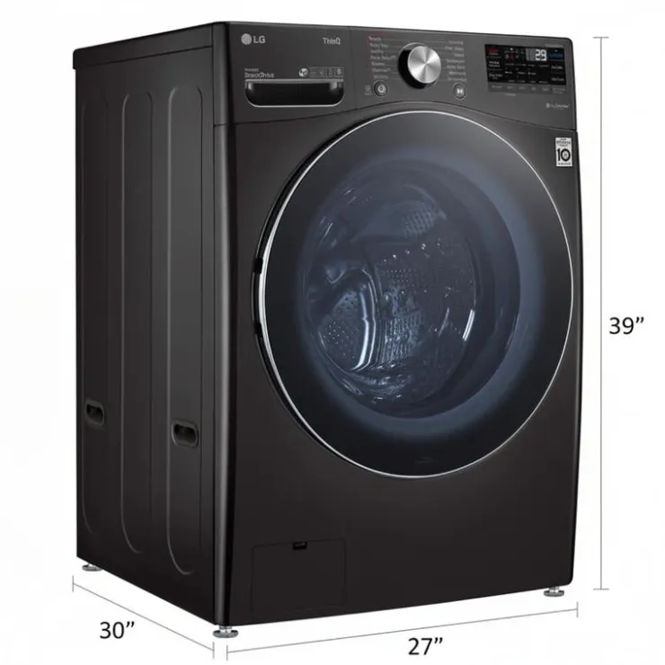 LG Washer Front-Load 27" - WM4100HBA Black Stainless Steel Best