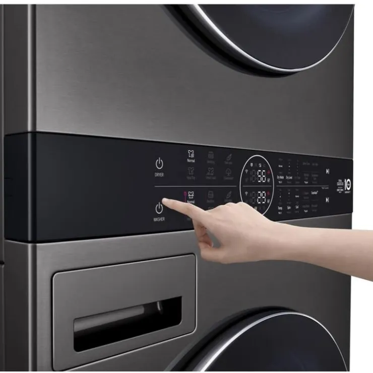 LG WashTower, , 27", Front-Load - WKHC252HBA Black steel Best
