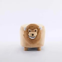 Lion-Shaped Kids Pouf – 13.8