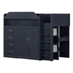 Meubles South Shore Loft Bed With Desk - South Shore Blueberry Hot