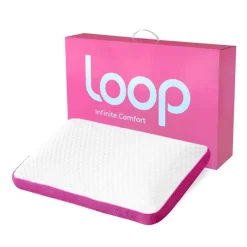 LOOP aerated memory foam pillow Pink & White Best