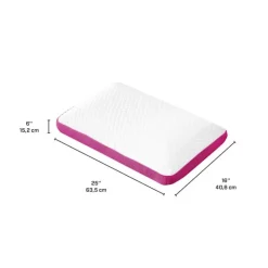 LOOP aerated memory foam pillow Pink & White Best