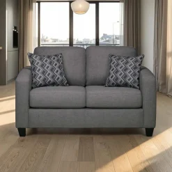 Sofa By Fancy Loveseat - Charcoal Grey Dark Grey Sale