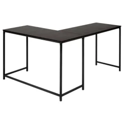 Monarch L-shaped computer desk - corner / metal base / large desk - 58