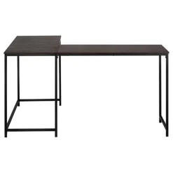Monarch L-shaped computer desk - corner / metal base / large desk - 58