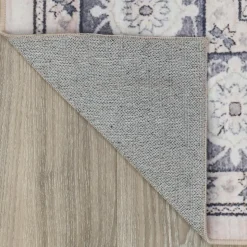 Machine Washable Indoor Rug - 5 x 7 Beige/Grey Clearance