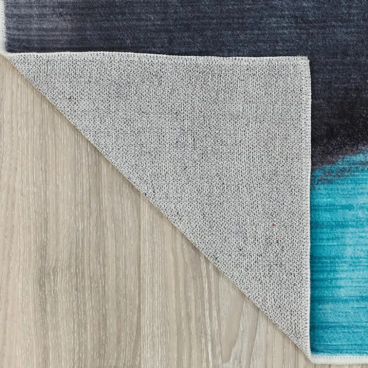 Machine Washable Indoor Rug - 5 x 7 Beige/Yellow/Blue/Pink