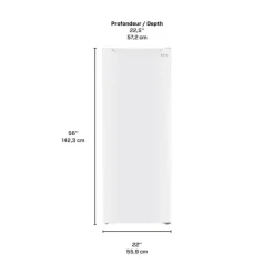 Marathon 7 Cu Ft 22 In Convertible All Refrigerator/Freezer All refrigerator, Convertible Freezer - ERF70W White Discount