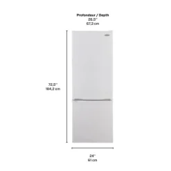 Marathon 11,5 Cu Ft 24 In Refrigerator Bottom Freezer - MFF115WBM White New