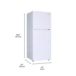 Marathon 12 Cu Ft 24 In Refrigerator Top Freezer - EFF123W White Discount
