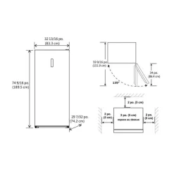 Marathon 21,2 Cu Ft Convertiible Refrigerator Freezer All refrigerator, Convertible Freezer - MFF212BLS Black Stainless Hot