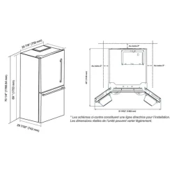 Marathon 18 Cu Ft Refrigerator 30 In Bottom Freezer - MFF179SSBM-RH Right Hinge Set Clearance