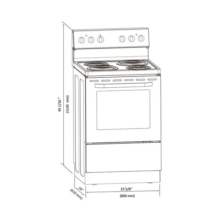 Marathon Range 24" Electric Coil elements - MER241W-2 White