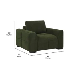 Sofa By Fancy Marshmallow-Style Armchair - Green Outlet