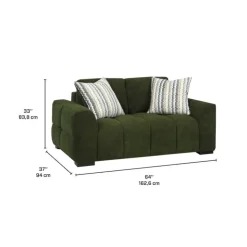 Sofa By Fancy Marshmallow-Style Loveseat - Green Discount