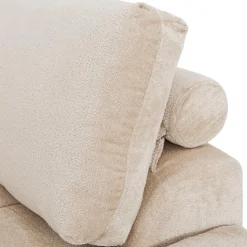 Marshmallow-Style Sectional with Right-Side Chaise - Cream Clearance