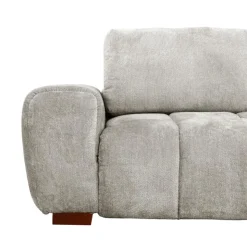 Marshmallow-Style Sectional with Right-Side Chaise - Grey Hot