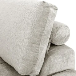 Marshmallow-Style Sectional with Right-Side Chaise - Grey Hot