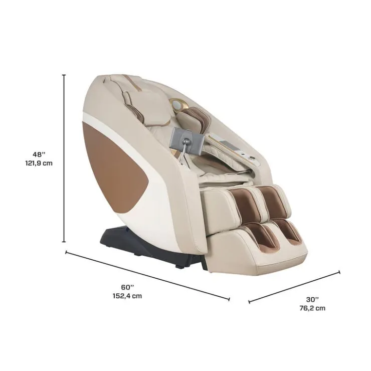 Massage Chair with Touchscreen - 4D Beige Best