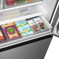 MIDEA 26,5 Cu. Ft. 36 In Refrigerator Bottom Freezer, French door - MRF27I6BST Stainless Clearance
