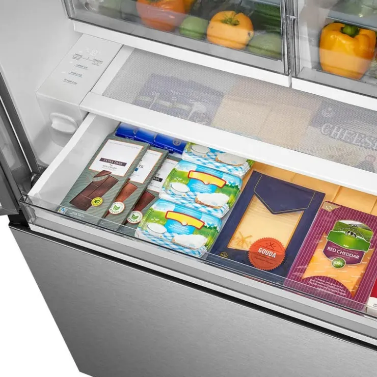 MIDEA 31.7 Cu. Ft. 36 In Refrigerator Bottom Freezer, French door - MRF32I6BST Stainless Discount