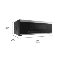 MIDEA Microwave/Hood, , 1000 W, 400 - MMO12S14ASTC Stainless