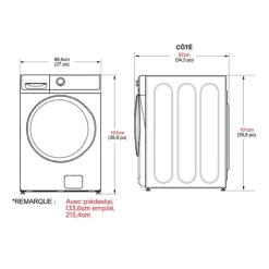 MIDEA Washer Front-Load 27