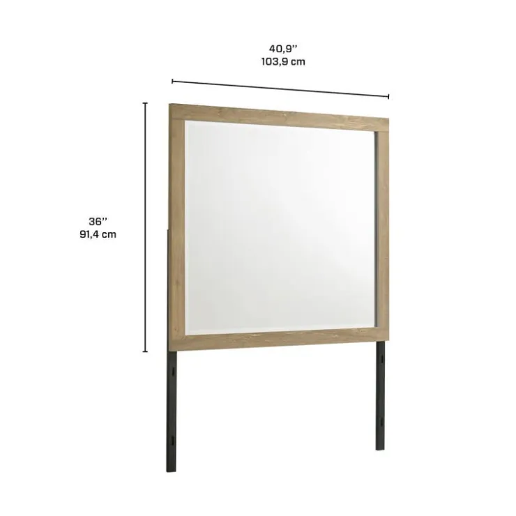 Mirror Natural, black legs and legs Sale