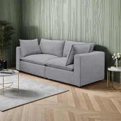 Modular Loveseat - 2 pcs Grey Outlet