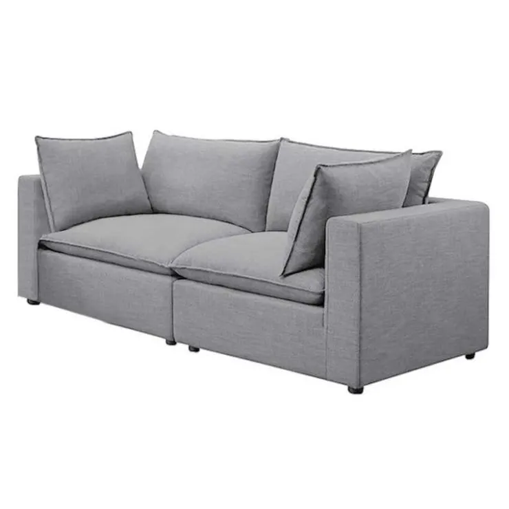 Modular Loveseat - 2 pcs Grey Outlet
