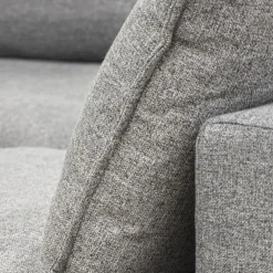 Modular Loveseat with Ottoman - 3 pcs Grey Clearance