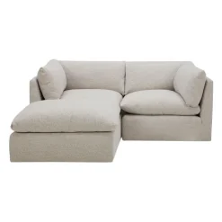 Modular Loveseat with Ottoman - 3 pcs BEIGE Discount