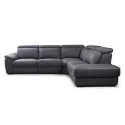 Modular Power Reclining Sectional with Adjustable Headrests - 4 pcs Dark Grey Sale