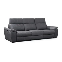 Modular Power Reclining Sofa with Adjustable Headrests - 3 pcs Dark Grey Online