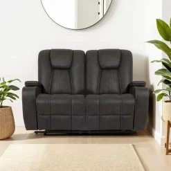 Modular Reclining Loveseat - 2 pcs Grey Discount