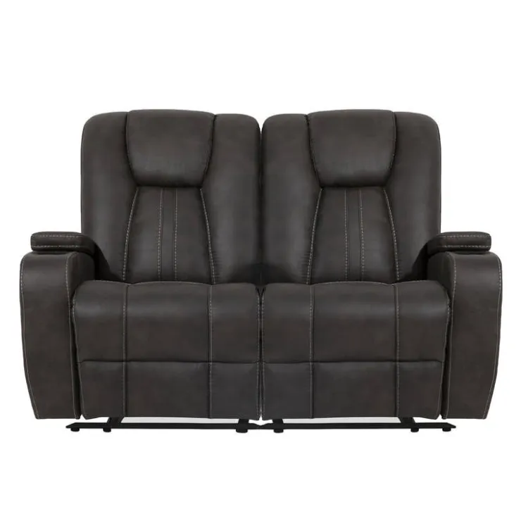 Modular Reclining Loveseat - 2 pcs Grey Discount