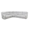 Modular Reclining Sectional and Console with Storage and Cup Holders - 6 pcs Grey