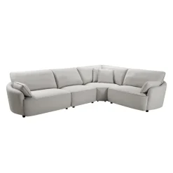 Modular Sectional - 4 pcs Light Grey Discount