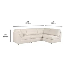 Modular Sectional - 4 pcs Beige New