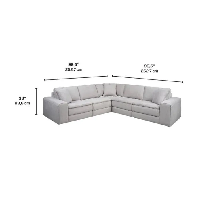 Modular Sectional - 5 pcs Grey