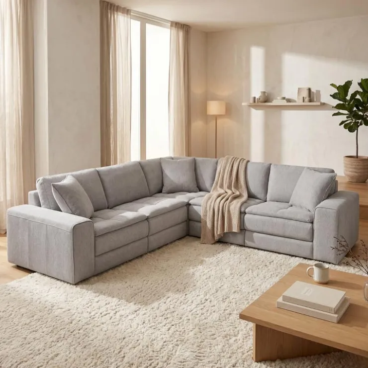 Modular Sectional - 5 pcs Grey