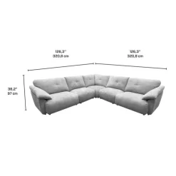 Modular Sectional - 5 pcs Grey Best