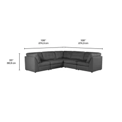 Modular Sectional - 5 pcs Dark Grey Online