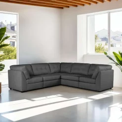 Modular Sectional - 5 pcs Dark Grey Online