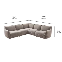 Modular Sectional - 5 pcs Taupe Grey Best