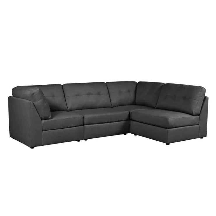 Modular Sectional - 4 pcs Dark Grey Outlet